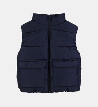 Veste en duvet sans manches - BOSS Kidswear - Bleu cargo