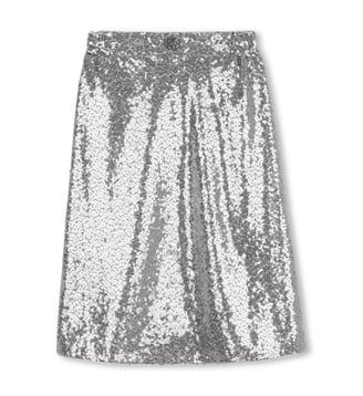 Jupe midi - DKNY - Silver