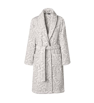Peignoir Charme L 100% coton - Le Jacquard Francais - Gris armoise