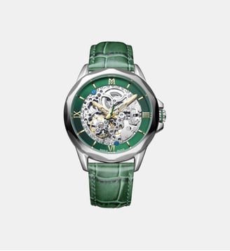 Montre automatique Origine Vert, Argenté MOW1409 - Montignac - Argenté