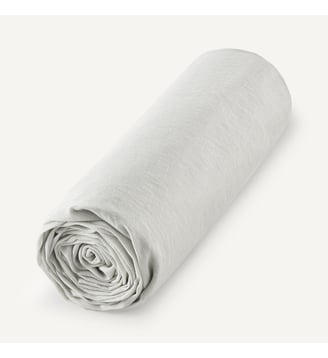 Drap-housse coton et chanvre - AM.PM - Craie