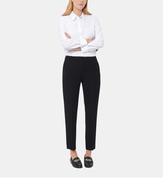 Pantalon pgautier - Motif uni - Coupe cigarette - Caroll - Noir