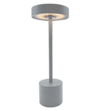 Lampe de table de table sans fil touch LED gris clair - Lumisky - Gris