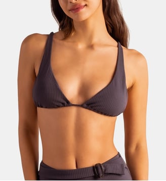Haut de bikini flame Antracita - Robin Collection - Gris