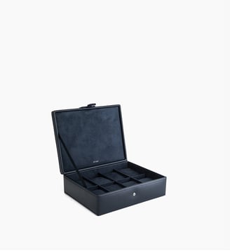 Coffret 8 montres en cuir - Le Tanneur - Bleu crépuscule