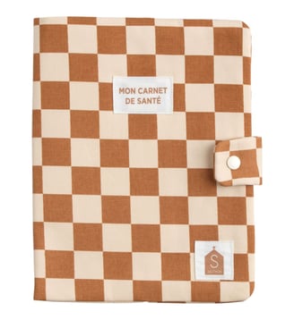 Protège carnet de santé - COOKIDICTION - Marron
