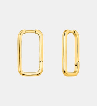 Boucles d’oreilles rectangulaires en argent 925 dorées 18K - Aristocrazy - Or