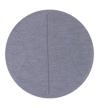 Set de table Club Losanges 89% coton / 11% lin - Le Jacquard Francais - Denim