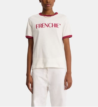 T-shirt en coton sérigraphié - TAHINAEL - Pablo - Blanc