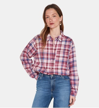 Chemise à carreaux Passy - Maison 123 - Bois de rose
