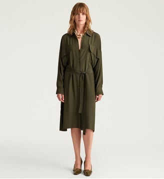 Robe joyce en acétate/soie unie - Momonì - Vert