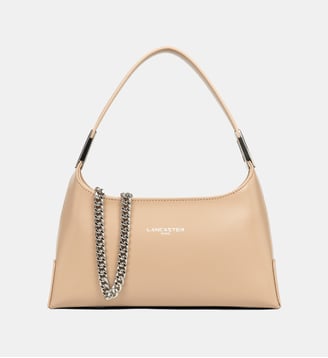 Sac à main Suave refente de cuir - Lancaster - Beige foncé