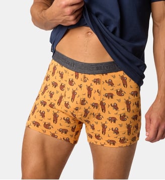 Boxer Corgi en coton biologique - Billybelt - Jaune moutarde