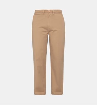 Pantalon chino large - Schott - Beige