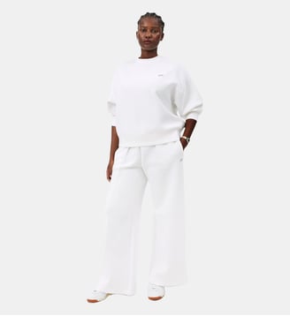 Pantalon de survêtement jersey wide fit - Lacoste - Blanc