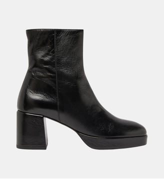 Bottines à talons Vanves en cuir vieilli - Jonak - Noir