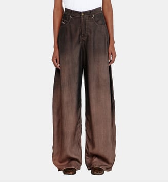 Relaxed Jeans High Waist 1987 D-Khelz - Diesel - Marron