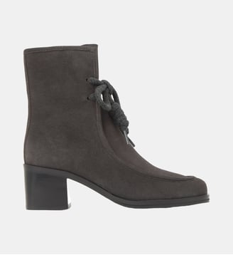 Bottines à talon bloc à lacets en cuir NARNIA Castaner