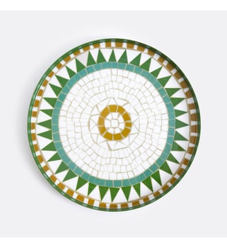 Plateau rond métal acier motif mosaïque - La Redoute Interieurs - Multicolore