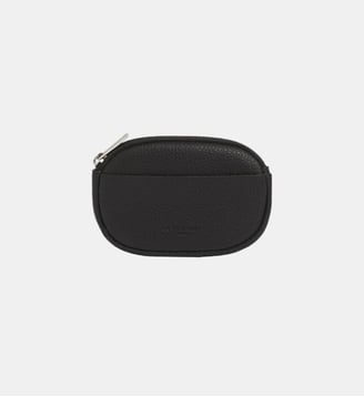 Porte monnaie zippé Charles en cuir grainé - Le Tanneur - Noir