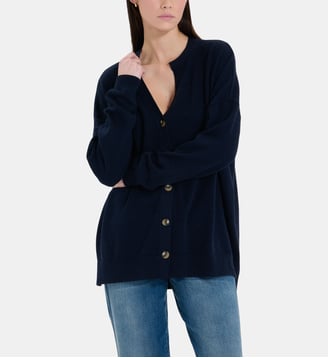 Pull Nariyah Nocturne - Zapa - Bleu marine