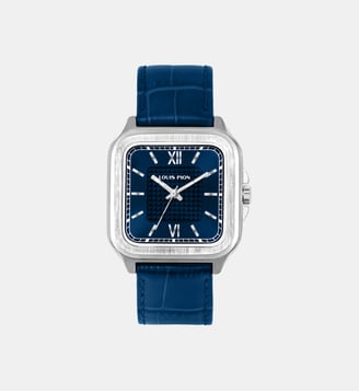 Montre Athos Bleu foncé XB3551XB\5 - Louis Pion - Argenté