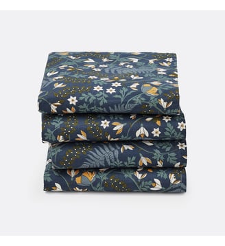 4 serviettes de table coton lavé longina imprimé La Redoute Interieurs