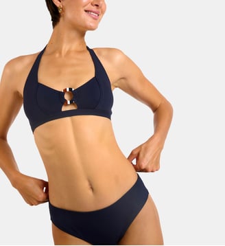 Haut de maillot triangle Lucia - Livia - Bleu marine