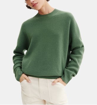 Pull côtelé en cachemire - Bompard - Jade