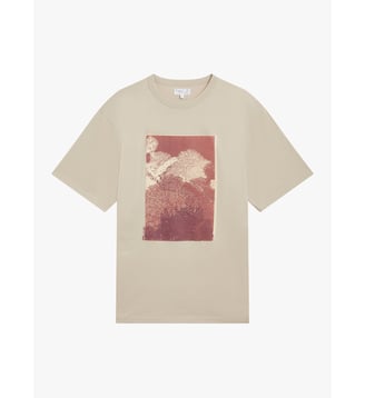 t-shirt sérigraphié par Aurore de la Morinerie - Agnès b. - Marron et sable