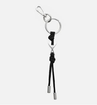 Porte-Clés Charm Ami De Coeur unisexe - AMI Paris - Noir et argent vibre