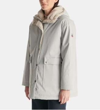 Parka Grand Froid à capuche Taiga - Jott - Gris acier