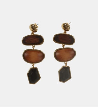 Boucles d'oreilles pendantes bois - La Fée Maraboutée - Bois