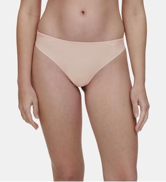 Tanga maille douce - Chantelle - Beige doré