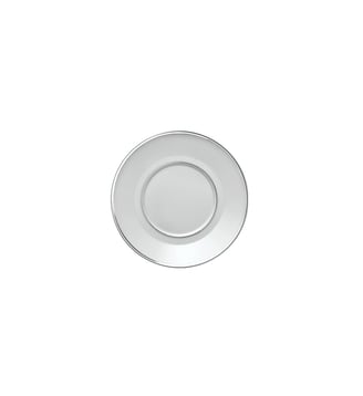 Soucoupe à Thé/café 15 Cm - Galon Platine - Degrenne - Platine