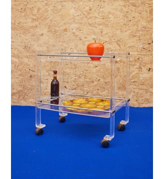 Desserte en plexiglass  Anouk N°327- Produit chiné - Debongout - Transparent