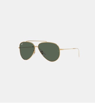 Lunettes de soleil Pilote RBR0101S Aviator Reverse - Ray Ban - Or