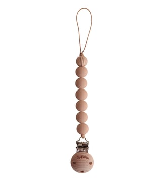 Attache sucette Halo - Mushie - Marron