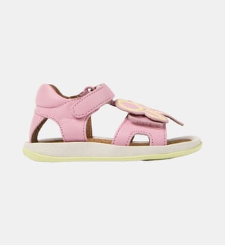 Sandales Bicho Twins cuir - Camper - Rose jaune