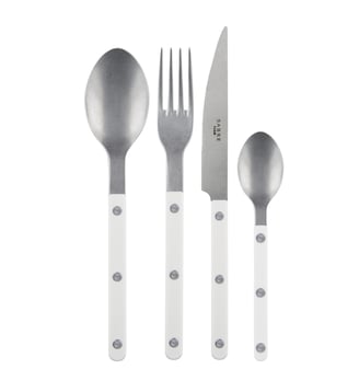Ménagère 24 pièces, Bistrot Vintage - Sabre - Blanc