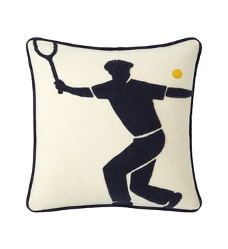 Housse de coussin en coton - Lacoste Home - Farine