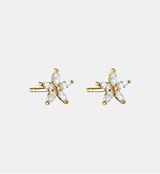 Clous d’oreilles fleur avec zirconia blanc - Thomas Sabo - Or