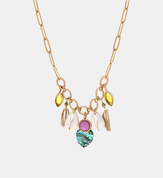 Collier charms   - Mindoro - Satellite - Bleu irisé