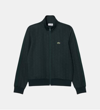 Veste de survêtement zippée Paris jacquard - Lacoste - Vert foncé et vert