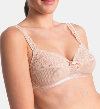 Soutien-gorge sans armatures Gaby beige - Maison Lejaby - Rose fumé