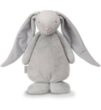Peluche veilleuse lapin nature bio - Moonie - Gris