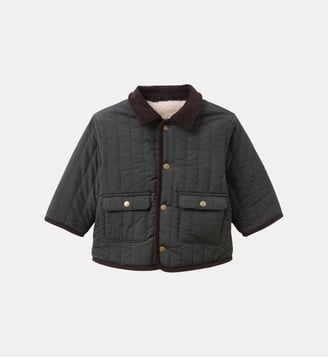 Veste réversible en sherpa - Cyrillus - Vert foncé