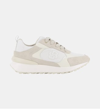 Baskets basses à lacets - BOSS Kidswear - Ivory