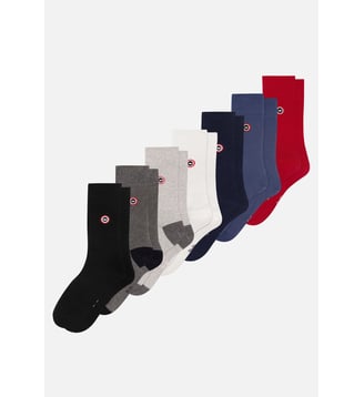 Lot de 7 chaussettes mi-hautes en coton - Le Slip Francais - Rouge