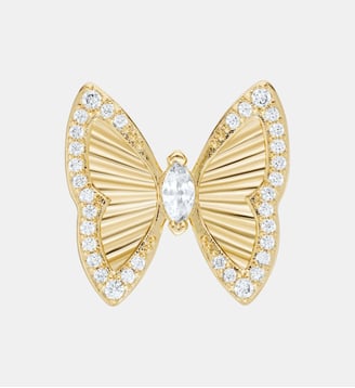 Boucle d'oreille Chrysalide Or - Nebuleuse Bijoux - Or